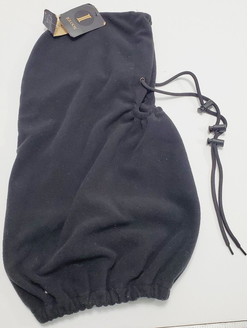 Igloos Balaclava Winter Head & Neck Gaiter Ski Mask with Draw Strings Black OS